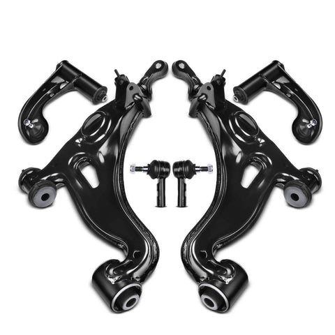 6PCS Suspension Control Arm Ball Joint Tie Rod Ends for Mercedes-Benz W202 S202