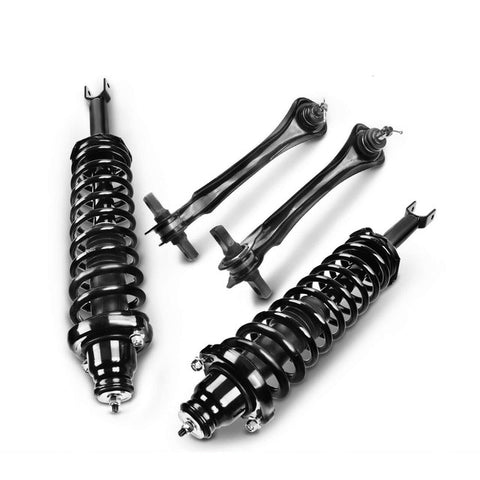 4x Rear Complete Strut & Coil Spring Control Arm Kit for Honda Accord 1994-1997