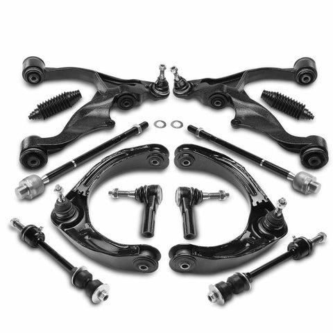 12x Control Arm w/ Ball Joint Stabilizer Bar Link Tie Rod End for Dodge Ram 1500