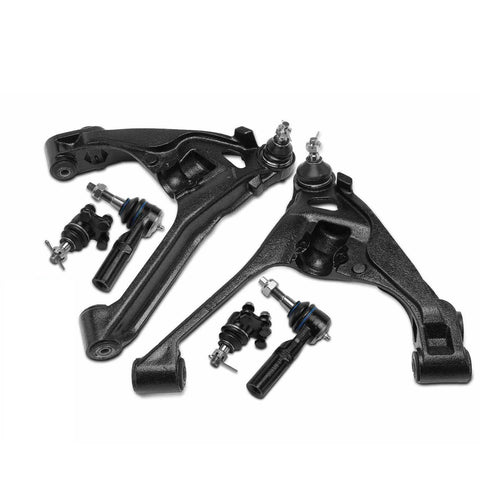 6Pcs Front Side Control Arm w/ Ball Joint & Tie Rod End for Dodge Durango Dakota