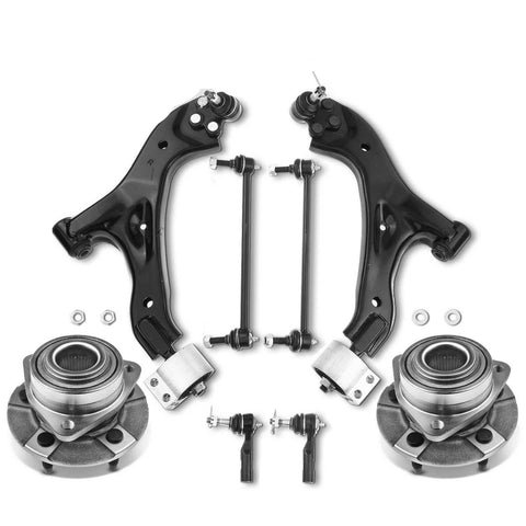 8x Front Wheel Bearing Control Arm Ball Joint Kit for Chevrolet Pontiac Saturn