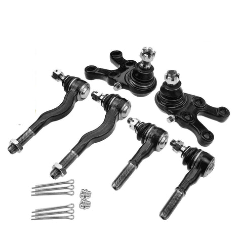 6x Front Ball Joints & Tie Rods Kit for Mitsubishi Montero 92-20 Montero Sport