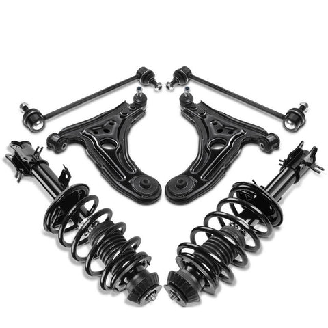 6x Front Complete Strut & Coil Spring Control Arm Kit for Chevrolet Aveo Pontiac