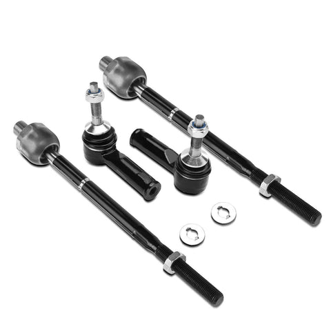 4Pcs Inner & Outer Tie Rod Steering Kit for Ford Explorer 2011-2017 Lincoln MKT