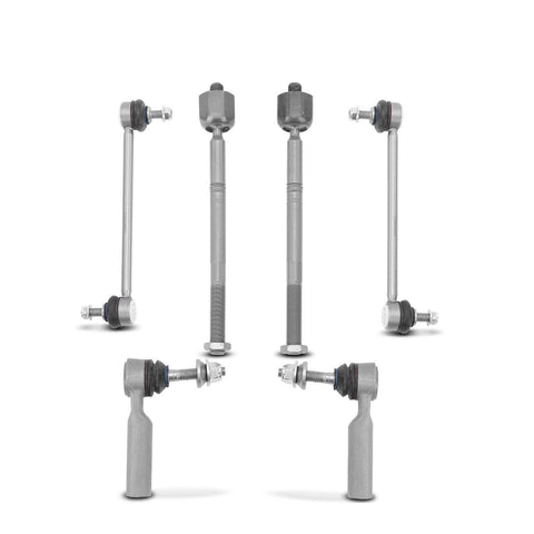 6x Front Stabilizer Bar Link & Tie Rod End for Tesla S 2014 2015 2016 Electric