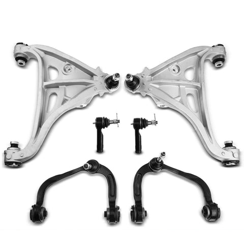 6Pcs Front Control Arm w/ Ball Joint Assembly Tie Rod End for Ford F-150 Lincoln