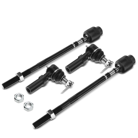 4x Inner & Outer Tie Rod End for Buick Chevrolet Oldsmobile Pontiac Trans Sport