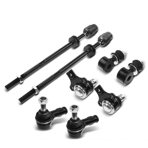 8Pcs Front Sway Bar Link & Tie Rod End for Volkswagen Cabrio Corrado Golf Jetta