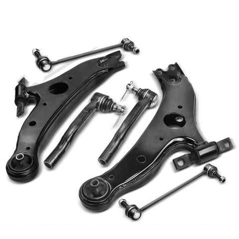 6x Front Lower Control Arm Tie Rod End Ball Joint for Toyota Sienna 2004-2010