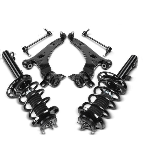 6pcs Front Complete Strut & Coil Spring Control Arm Kit for Ford Focus 2006-2007