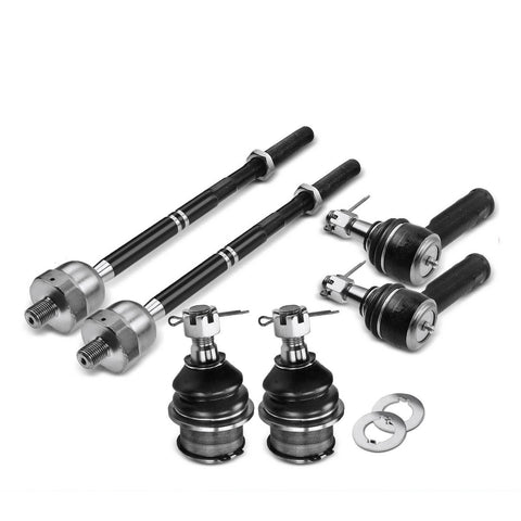 6Pcs Front Lower Tie Rod End & Ball Joint for Ford F-150 F150 2004 2005 2006 4WD