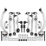 12x Front Upper & Lower Control Arms Sway Bar Link Tie Rod End for Audi A4 00-08