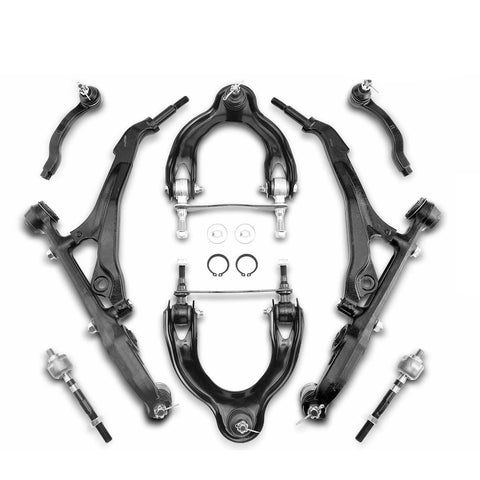 8xFront Control Arm w/Ball Joint Tie Rod End for Honda Civic 92-95 Civic Del Sol