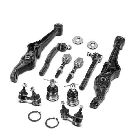 10pcs Front Lower Control Arm Ball Joint Sway Bar Tie Rod for Honda Accord Acura