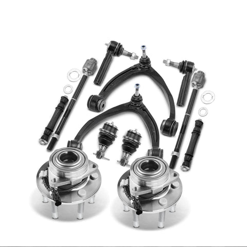 12x Front Control Arm w/ Ball Joint & Wheel Hub Bearing for Chevy Cadillac GMC