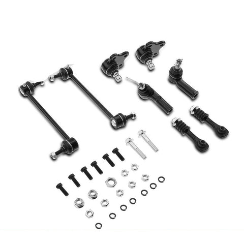 8x Front & Rear Sway Bar Link & Outer Tie Rod End Ball Joint for Ford Contour