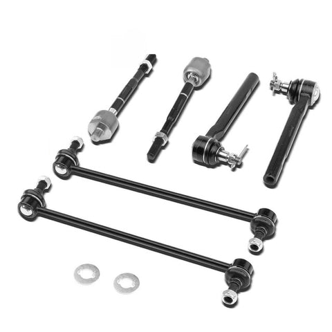 6x Front Stabilizer Sway Bar Link & Tie Rod End for Honda Odyssey 2005-2010 3.5L