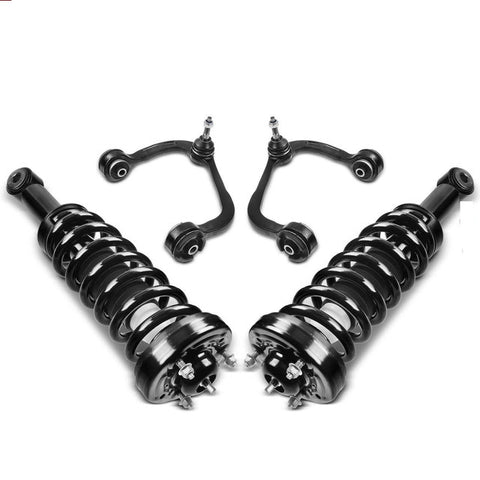 4x Front Complete Strut & Coil Spring Control Arm Kit for Ford F-150 09-13 RWD
