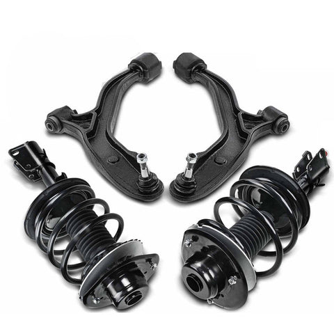 4x Front Complete Strut & Coil Spring Control Arm Kit for Chrysler Voyager Dodge