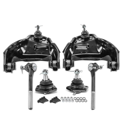 6x Control Arms w/ Ball Joints & Tie Rod End for Chevy S10 Blazer GMC Jimmy Olds
