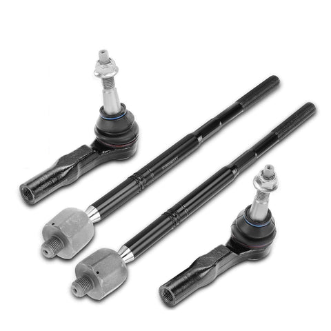 4Pcs New Inner & Outer Steering Tie Rod End for Cadillac SRX 2010 2011 2012-2016