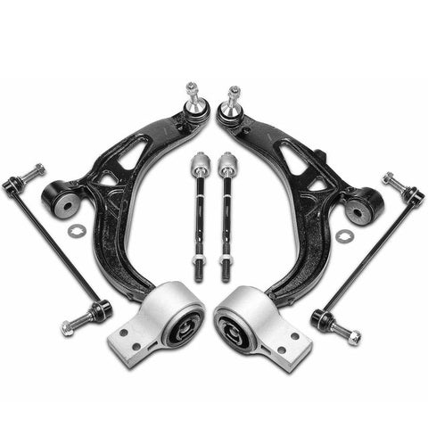 6xFront Control Arm & Ball Joint Assembly & Sway Bar Link & Tie Rod End for Ford