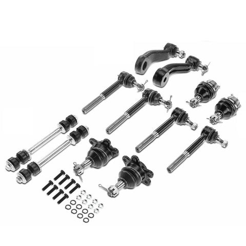 12x Control Arm & Bar End Link & Tie Rod End & Ball Joint for Cadillac GMC Yukon