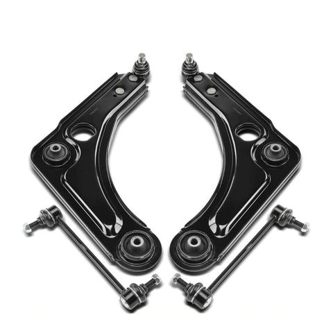 4Pcs Front Control Arm w/ Ball Joint & Sway Bar Link for Ford Escort 1991-1997