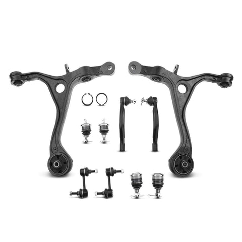 10x Front Lower Control Arm Sway Bar Link Tie Rod End for Honda Accord Acura TSX