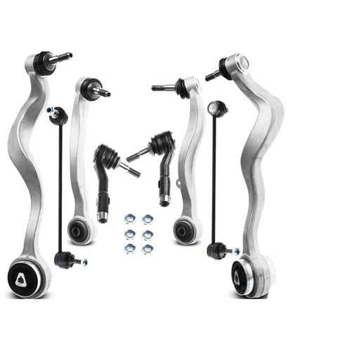 8pcs Front Lower Control Arm Bar Link Tie Rod End Kit for BMW E60 525i 528i 530i