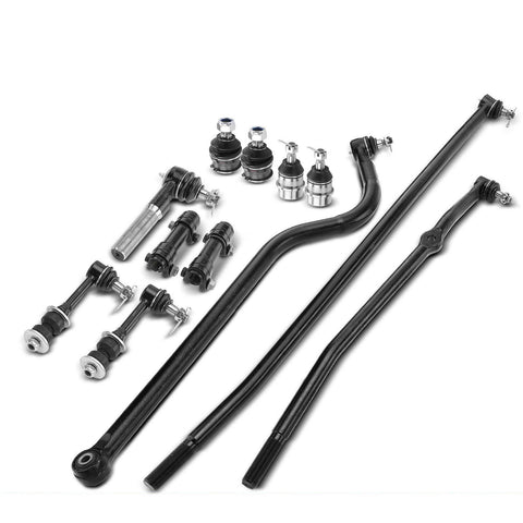 12Pcs Sway Bar Link Tie Rod End w/Ball Joint for Dodge Ram 1500/2500 1998-1999