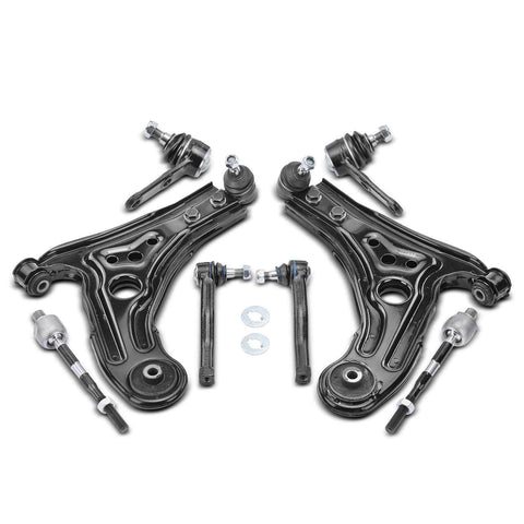8x Front Control Arm w/ Ball Joint & Tie Rod End for Chevrolet Aveo Pontiac G3