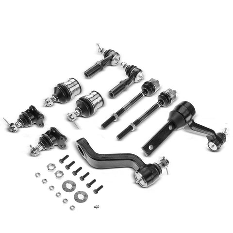 10Pcs Front Side Tie Rod End w/ Ball Joints Pitman Idler Arm for Dodge Durango