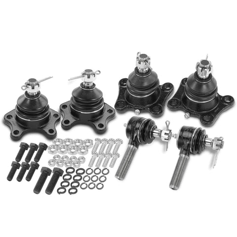 6pcs Front Tie Rod End Ball Joint for Toyota Pickup 4Runner T100 1993 1994-1998