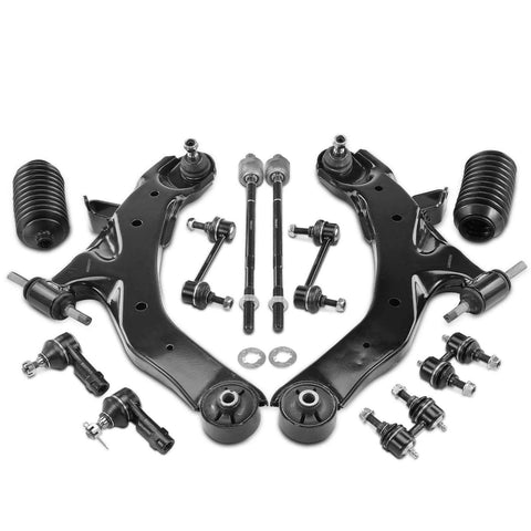12x Front Control Arm & Stabilizer Bar Link & Tie Rod for Hyundai Elantra 01-06