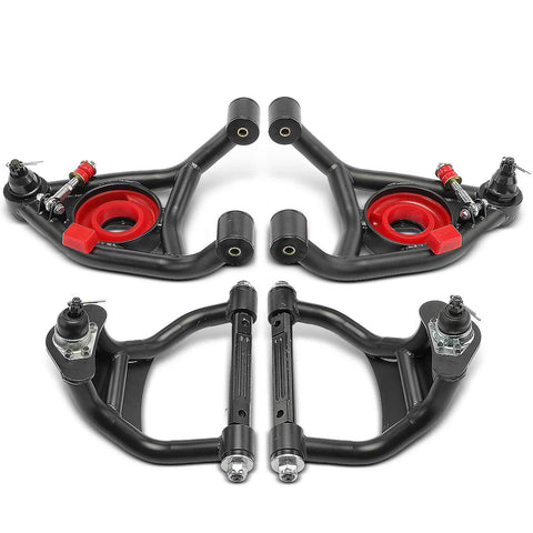 4x Front Upper & Lower Tubular Control Arm for Chevy Malibu Monte Carlo Pontiac