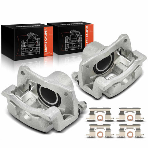 2pcs Front Left & Right Side Brake Caliper w/ Bracket for Scion xA xB 2004-2006