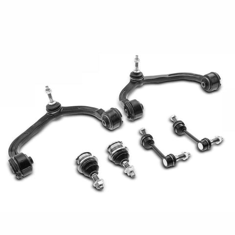 6x Front Upper Control Arm w/ Ball Joint Sway Bar Link for Ford Expedition 03-05