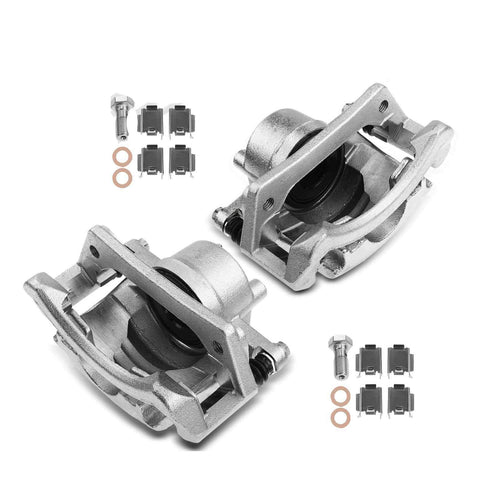 2Pcs Front Side Disc Brake Caliper w/ Bracket for Dodge Caravan Chrysler Voyager