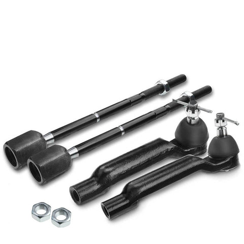 4x Inner&Outer Tie Rod End for Ford Thunderbird 1989-1997 Mercury Cougar V6 3.8L