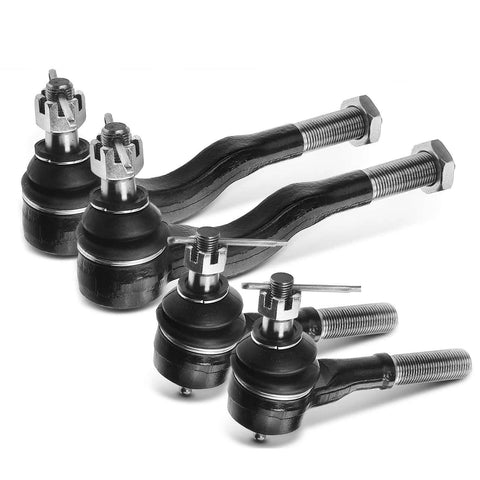4x Inner & Outer Tie Rod End for Mitsubishi Montero 92-00 Montero Sport 97-04