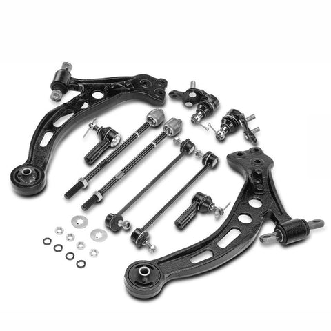 10Pcs Control Arm Ball Joint & Sway Bar Link Tie Rod End for Toyota Camry Lexus