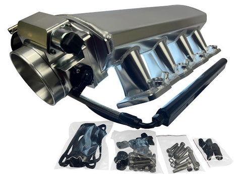 LS Low Profile Metal Fabricated Intake Manifold DBC LS1 LS2 LS6 92mm 102mm Cathedral - JackSpania Racing