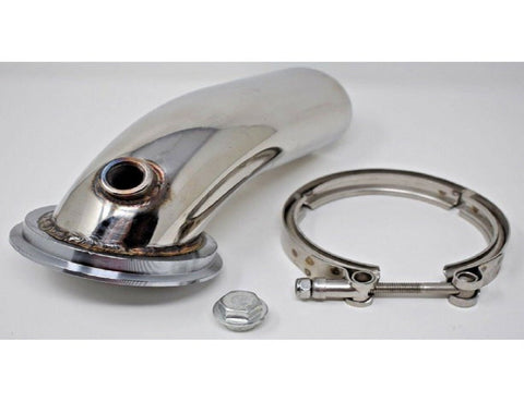 Stainless Downpipe Elbow 90° Holset Turbo HY35 HX HE351 V-band Flange Clamp 4"