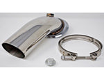 Stainless Downpipe Elbow 90° Holset Turbo HY35 HX HE351 V-band Flange Clamp 4"
