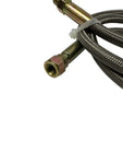 Stainless Steel Braided Turbo Oil Feed Line Hose 4 AN Straight