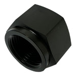 10AN Black Aluminum O-Ring Flare Cap Block for Coolant, Air, Fuel & Oil