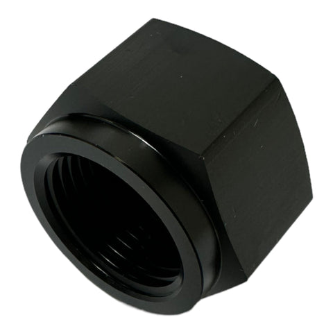 10AN Black Aluminum O-Ring Flare Cap Block for Coolant, Air, Fuel & Oil
