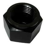 10AN Black Aluminum O-Ring Flare Cap Block for Coolant, Air, Fuel & Oil