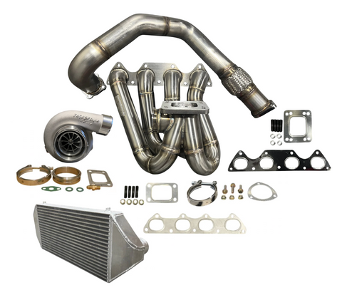 B Series D Series T3 T4 Top Mount Turbo Manifold GSR B16 B18 B20 D15 D16 Intercooler 6262 EG EK Civic DC2 Integra - JackSpania Racing